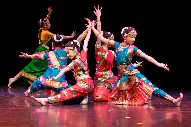 Dancers performing on stage