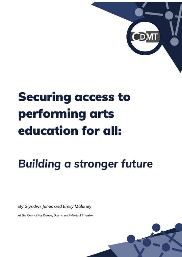 Securing access to performing arts education for all: Building a stronger future — cover